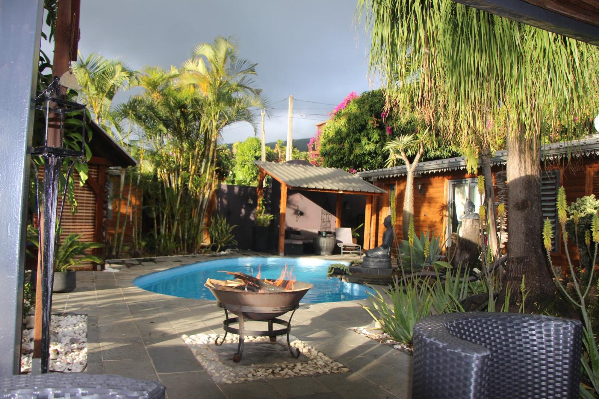 La Liane De Jade 974-Lodge Le Palissandre - Jacuzzi Privatif - Piscine Chauffee Le Bois de Nefles  Exterior foto